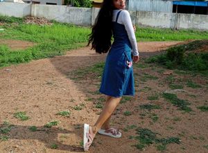 Denim dress