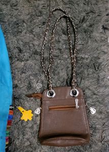 Pack 2 Zip 9 Denim Jhola &amp; Long Chain Sling Bags