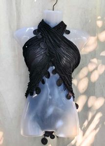 111110. Sheer Black Strapless Top