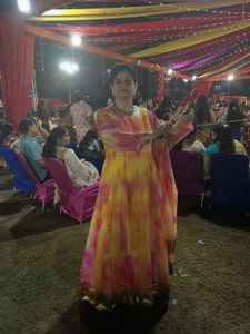 Vibrant Tie-Dye Ethnic Gown