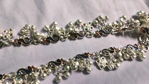 Women Heavy Dezine Gota Chandi Anklet