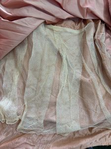 Elegant Peach Embroidered Gown