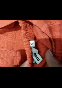 Orange Tiered Midi Dress