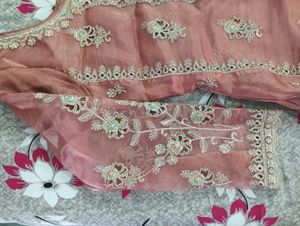 Designer Embellished  cutting work Kurta Set
