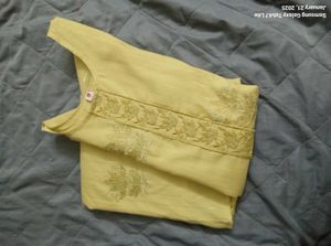 New Mustard Kurthi