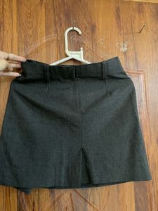 Classic Charcoal Grey Trouser Skirt