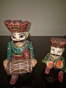 Set of 4 Indian Musician Figurines