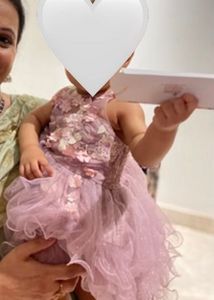 Purple Floral Party Dress