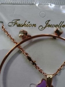 Cute Butterfly Necklace &amp; Bracelet Set