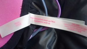 Black victory secret Bra with Rainbow Straps