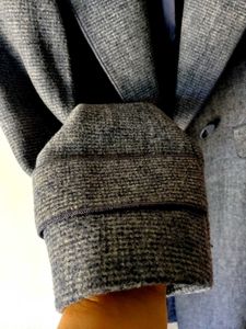Elegant Bluish Grey Trench Coat