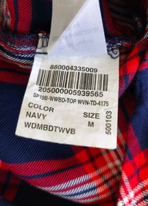 BARE DENIM Plaid Rayon Shirt