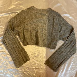 Bershka Cable Knit Sweatshirt