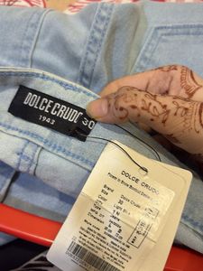 dolce crudo Light Wash Flare Jeans