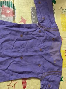 Elegant Purple Embroidered Kurta