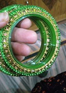 Green bangles or kade