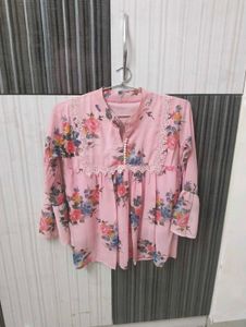 Floral Pink Top