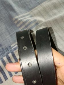 Classic Black Leather Belt