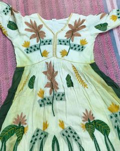 Boho Floral Embroidered short kurti