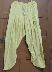 Women's Yellow Patiala Pants