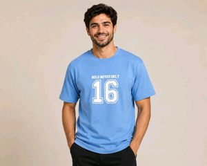 Men's Blue Graphic T-Shirt