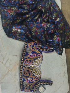 Exquisite Embroidered Blouse with Matching Fabric