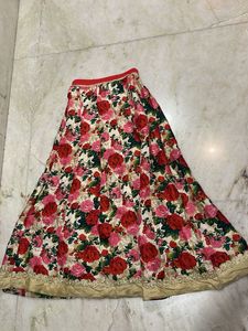 Beautiful Floral Print Ethnic Skirt