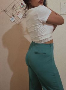 Teal Wide Leg Pants