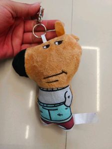 Cute Dog Plush Keychain