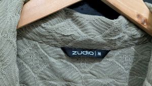 Textured Collared Cropped Shirt