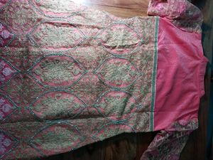 Pink Embellished Ethnic Festive Work Kurta/suit