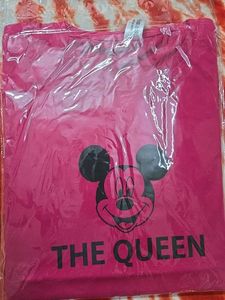 Cute Pink Mickey Mouse "The Queen" T-Shirt