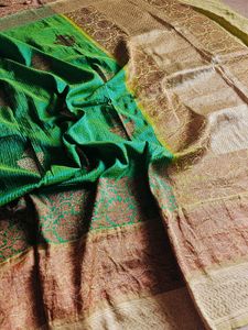 Pure Mulberry Silk Kattam Banarasi