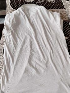Men's White Graphic Print Polo T-Shirt