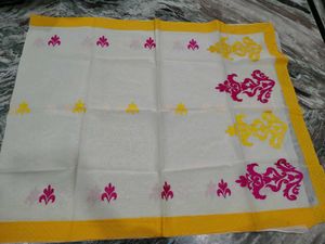 Pure Cotton Embroidery Saree