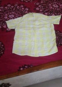 Pointcove Yellow Plaid ButtonDown Shirt, Tshirt