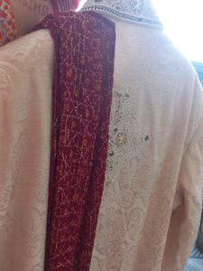 Off White Wedding Sherwani One Time Used