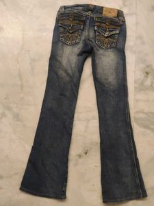Blue Wash Flare Jeans