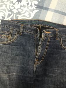 Classic Dark Wash Denim Jeans
