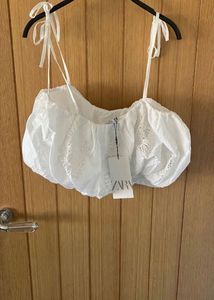 White Crochet Crop Top
