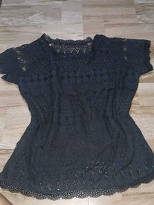 Elegant Black Lace Top