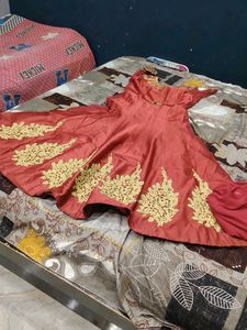 Red Embroidered Lehenga Choli