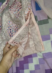 Stunning Pink Embellished Lehenga Choli