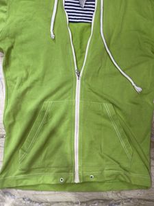 Lime Green Zip-Up Hoodie