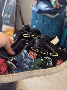 Puma Velvet Sneakers with Ribbon Laces
