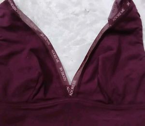Adore Me Burgundy Comfortable Bra sez M