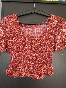 ✨✨SALE✨✨Rust Cinched Top