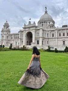 Ritu Kumar Grey Phoebe Long Dress