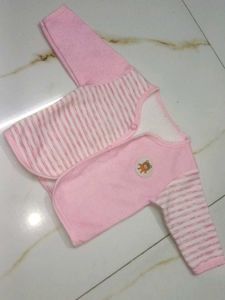 Cute Pink Striped Baby Outfit