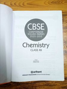 CBSE Chemistry Solved Papers Class 12th